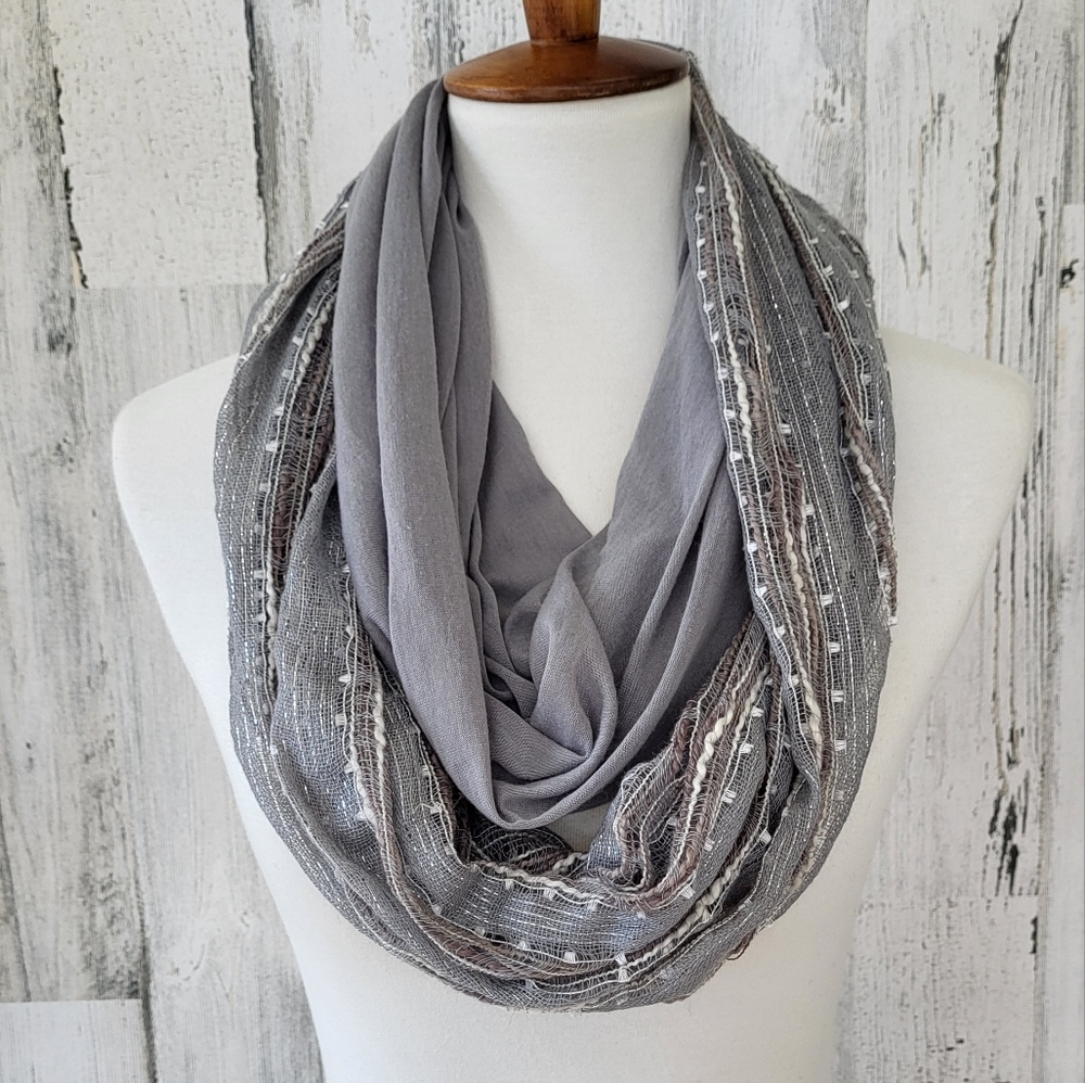 Gray Infinity Scarf